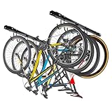 Upgrade Ceiling Mounted Bike Rack, Adjustable Hooks Garage Bike Rack Ceiling Mount, Can Hang 4-8 Bikes, Fit for Road Bikes, Mountain Bikes, Kids Bikes and Other Bikes of Varying Sizes