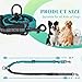 AKEISHE Double Leash for Two Dogs, 2-in-1 No Tangle Design with Bungee Shock Absorber & Adjustable Strap for Walking, Running, Training (Blue)