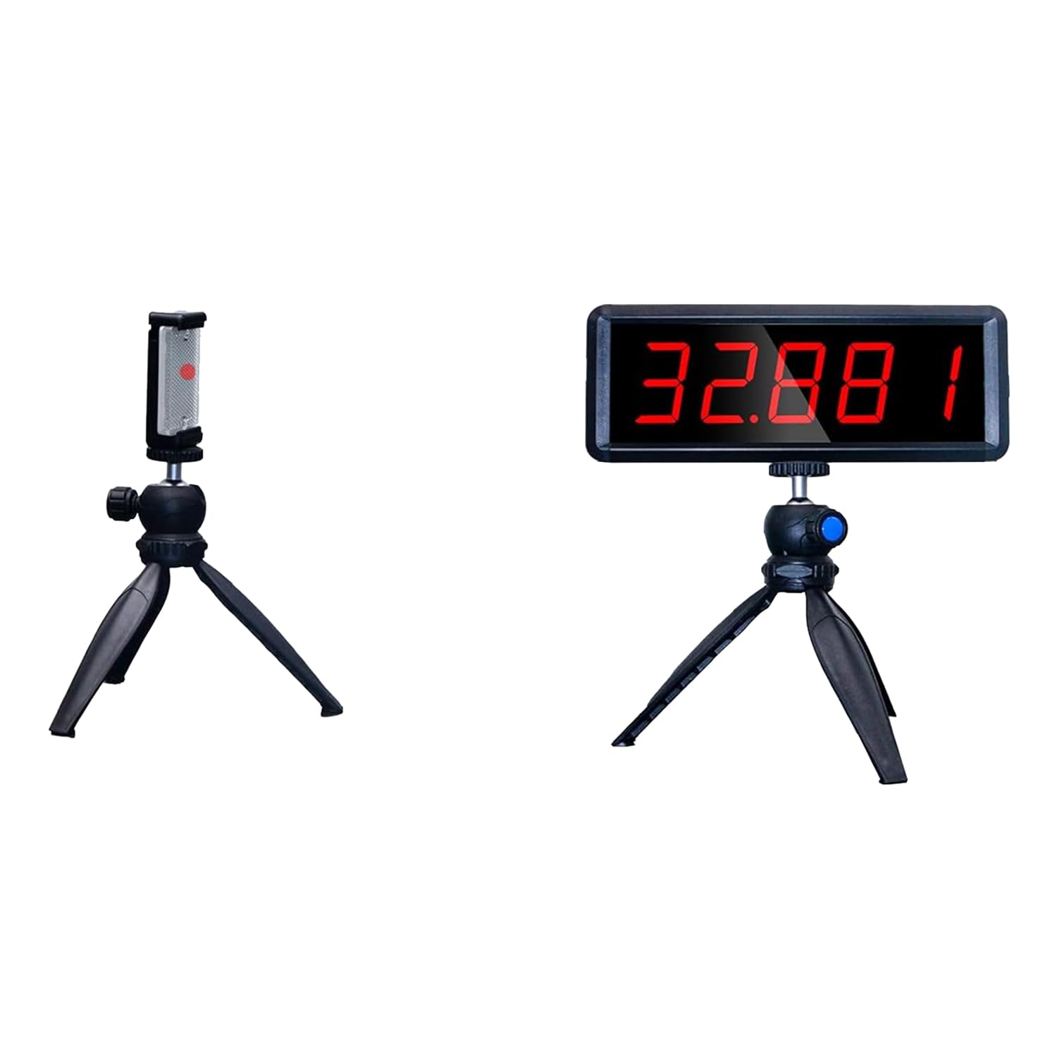 Wireless Laser Timer per Gli Sprint, Laser Sprint Timer System per pista 50 metri a spirale, Race Clock Stopwatch per la Corsa Velocità Tranning (1 Set)