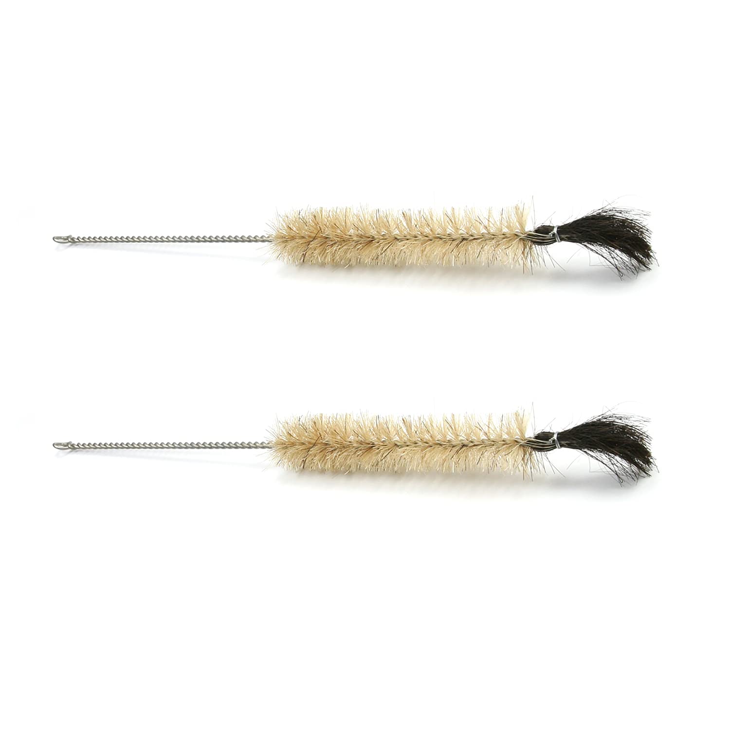 Auniwaig Steel Wire Tube Cleaning Brush，Straw Cleaner Brush, Steel Tube Brush Set,Small Bottle Brush Metal Pipe Tube Cleaner 1.18" Diameter,Set of 2pcs