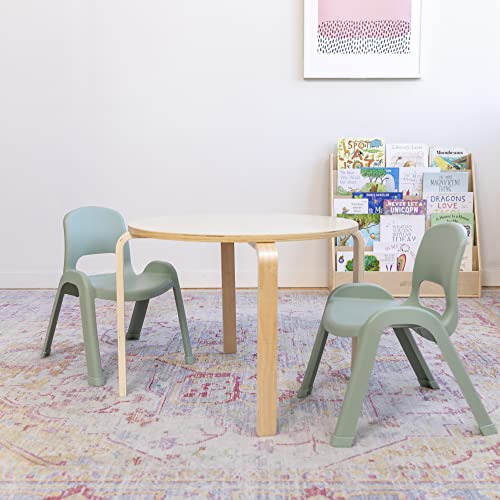 Image of ECR4Kids SitRight Chair, Classroom Seating, Sage, 4-Pack