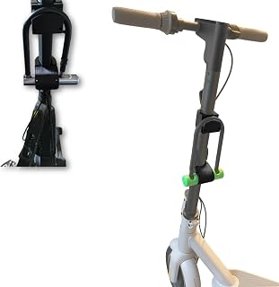 Electric Scooter U-Lock Holder Compatible with Ninebot, Scooter Accessories Carbon Fiber Mount, Anti Theft Lock Holder Fit 15mm Bar Thickness, 65mm Width, 37mm Lock Bar
