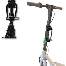 Electric Scooter U-Lock Holder Compatible with Ninebot, Scooter Accessories Carbon Fiber Mount, Anti Theft Lock Holder Fit 15mm Bar Thickness, 65mm Width, 37mm Lock Bar
