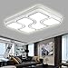 Produktbild LED Modern Deckenlampe Deckenleuchte Quadrat Energiespar Wohnzimmer Schlafzimmer Korridor Acryl-Schirm Rahmen Flur Lampe Schlafzimmer Küche Energie Sparen Licht Durchbohrte Wandleucht (78W Dimmbar)