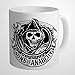 Divertida taza de café oficial de Sons of Anarchy – Reaper Banner taza de café de cerámica de 12 onzas taza de café taza el mejor regalo o recuerdo para hombres mujeres cumpleaños Festival Navidad