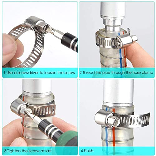 20 fascette stringitubo con 5 misure regolabili