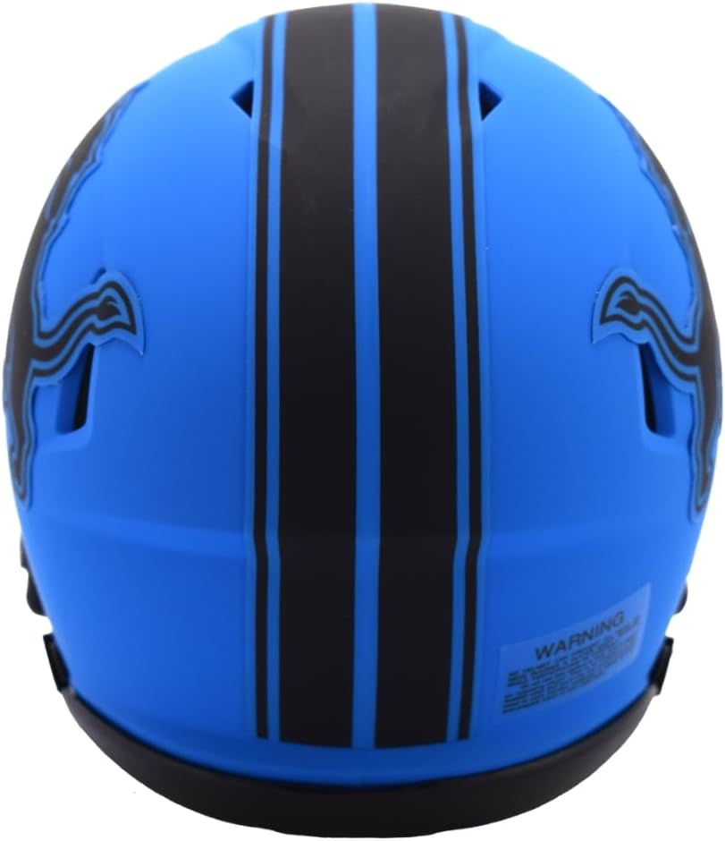 Detroit Lions Alternate RAVE Revolution Speed Mini Football Helmet - New in Riddell Box