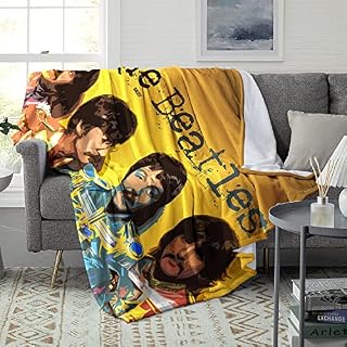 YLFC Jeté lit The Beatles Print Throw Blanket Fuzzy Blanket John Winston Lennon Throw Couverture Flanelle Soft Flanelle Soft Fleece Blanket Bed Throw 120x150cm - Les Beatles, Paul McCartney, John Lennon, RIngo Starr, George Harrison YLFC Jeté lit The Beatles Print Throw Blanket Fuzzy Blanket John Winston Lennon Throw Couverture Flanelle Soft Flanelle Soft Fleece Blanket Bed Throw 120x150cm – Image 4