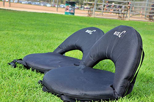 Nice C Stadium Seats, Floor Chairs, Bleacher Chairs, 10-Posisition Reclining Waterproof Cushion, Ultralight, Foldable, Extra Thick Padding, With Shoulder Strap & Net Pocket #TOP5