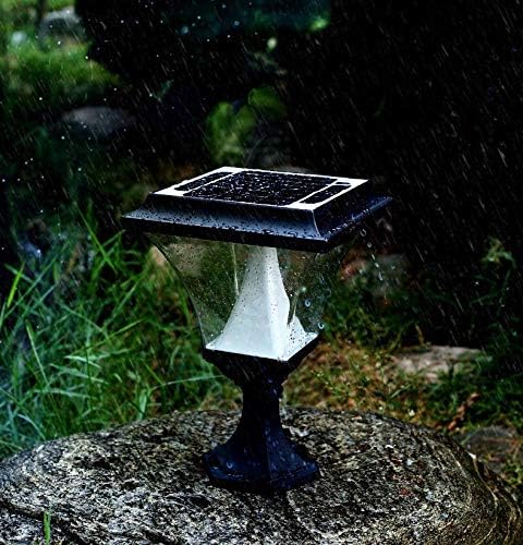 GUOGUOSM Solar Garden Lamp/Europese stijl Column Head Lamp/waterdicht en vochtbestendig huis Post Lamp Garden/villa Garden Wall Lamp photo 2