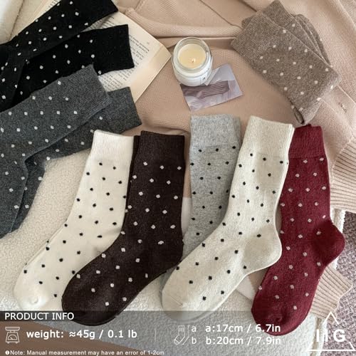 Image of IIG Winter Warm Wool Socks for Women Original Design Trendy Boot Socks Ideal Gift