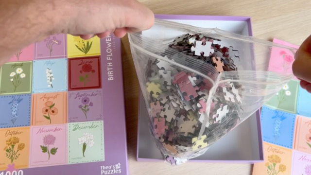 Amazon.com: Theo's Puzzles Birth Month Flower Puzzles for Adults