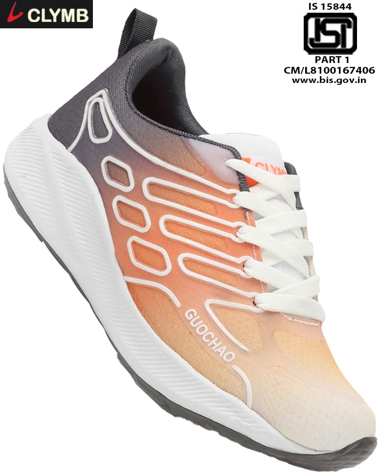 Image of CLYMB Mens Sports Shoes Perfact for Gym Running Training (Color: Green)