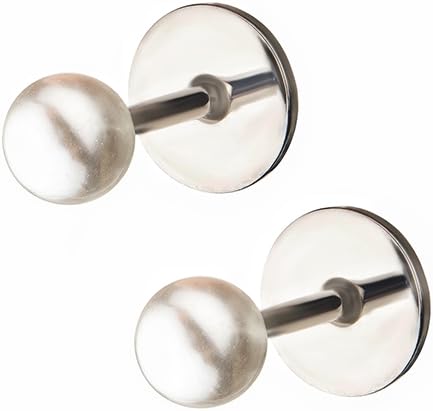 ComfyEarrings - Aretes de perlas sintéticas, Resina, Sintético-perla