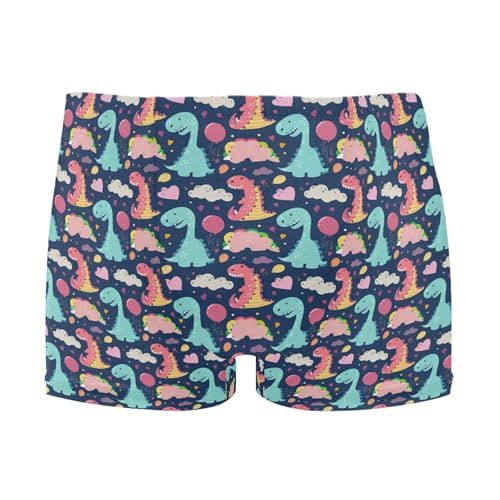 Dinosaur Dino Mens Swim Trunk Swimwear Bathing Suit Swim Brief Square Leg Board Short S B0405263