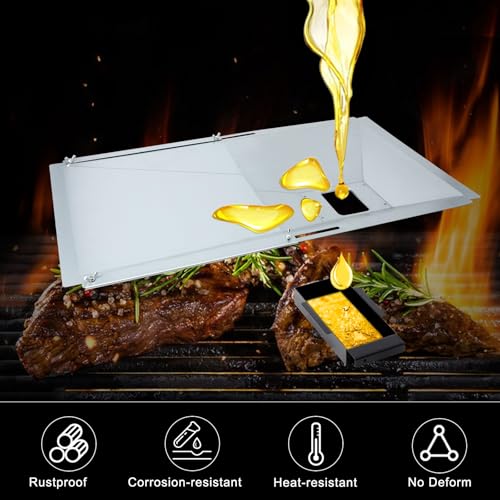 Image of Replacement Parts for Monument Grill 35633 41847NG 24367 24633, A0212926 Main Burner & D010012307 Flame Tamer & A0212804 Cooking Grid & Grease Tray & Igniter for 35633 Monument Grill