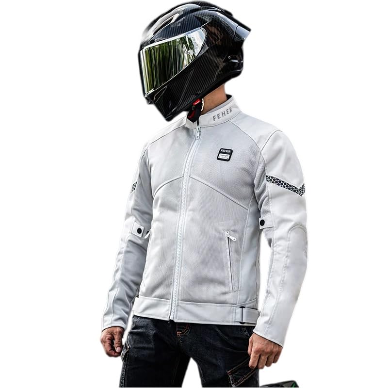 Amazon.co.jp: [Fiffyle] バイクジャケット 夏用 メッシュジャケット