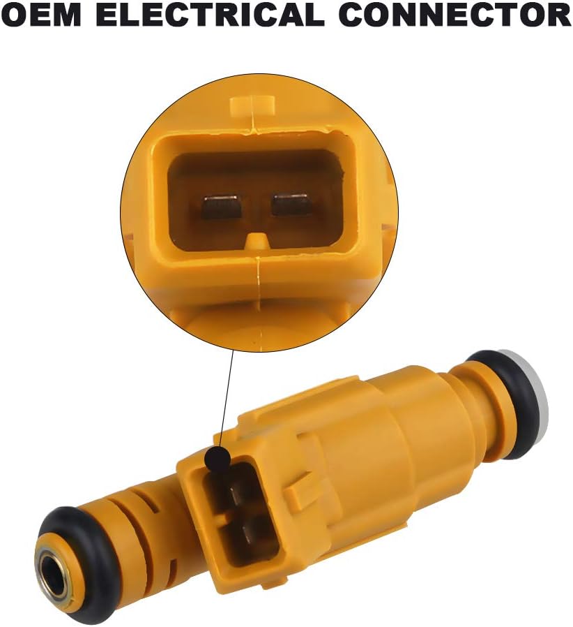 JDMON Fuel Injectors Compatible with Jeep Cherokee XJ 1989-1998 Grand Cherokee1993-1998 Wrangler 1991-1998 Comanche 1987-1992 4.0L 0280155710 0280155700