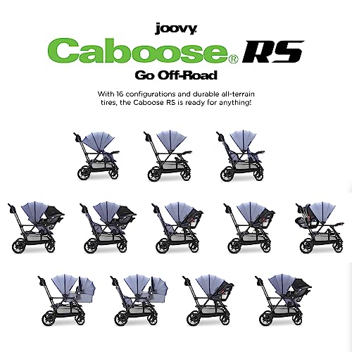 Joovy Caboose Rs Sit & Stand Double Stroller For Children Up To 55 Lb. With All-Terrain Wheels thumb #2