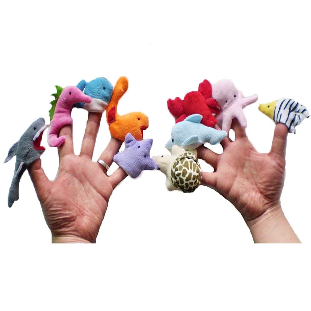Finger Puppets, Sea Animals Finger Puppet Set, Plush Toys, 10 Pieces, New ReleasePractical and Aesthetically