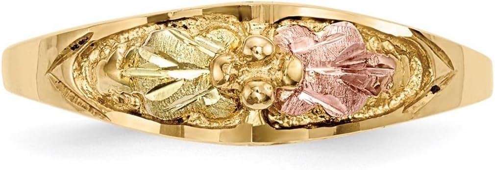 10k Tri-color Black Hills Gold Ring Size 7.00 Ring for Women