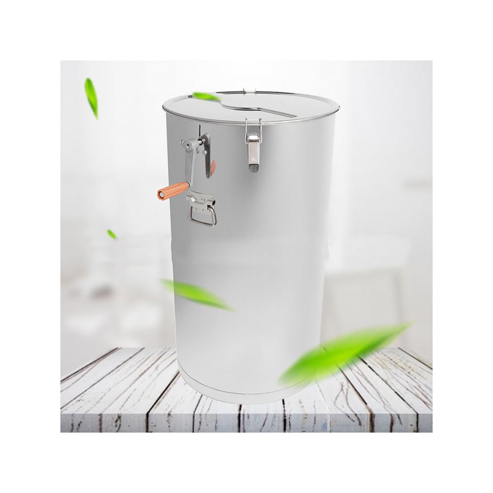 Estrattore di Miele, Acciaio Inox Smielatore Manuale, 2 Telai con Manovella, per apicoltori