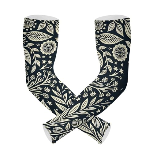 PaChyLuu Forest UV Sun Protection Arm Sleeves Cooling Compression Arm Sleeves with Thumb Hole for Men Women Golf Volleyball