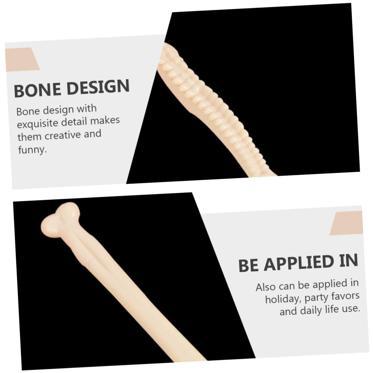 Housoutil 6 Set Penne Punta Fine Design per Halloween Materiale Durevole e Resistenti al Gadget Divertente per Studenti e Feste