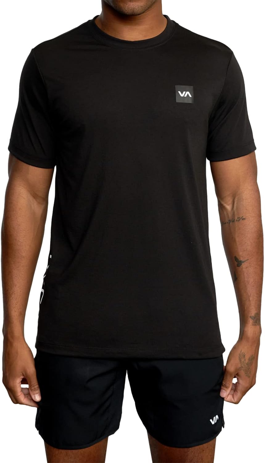RVCA Men's Va Mark Short Sleeve Dri-Release T-Shirt