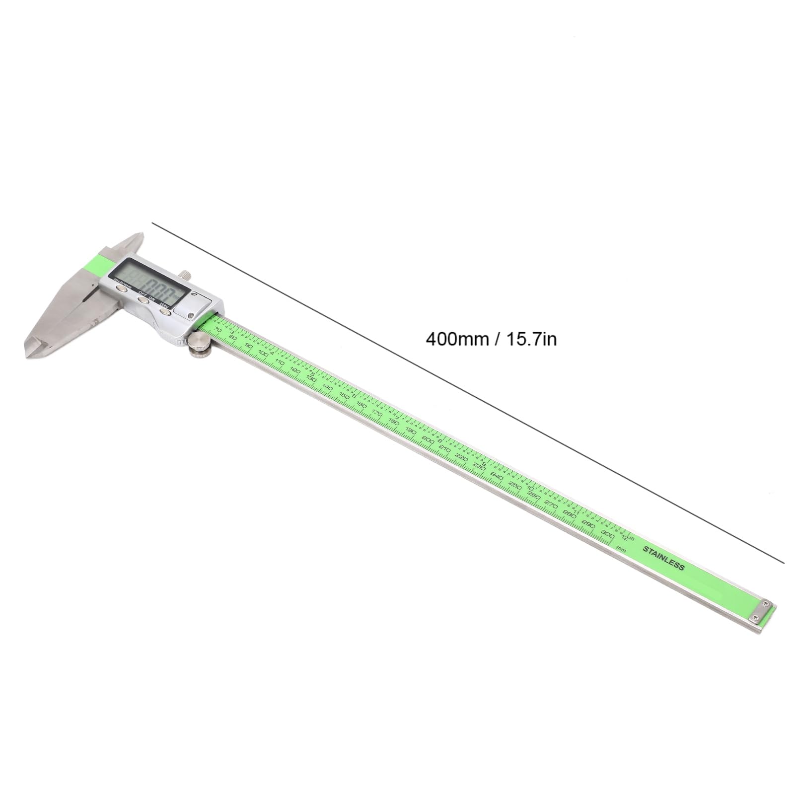 Caliper digital Vernier Prueba de regla electrónica precisa para medición de bricolaje acero inoxidable (300 mm)