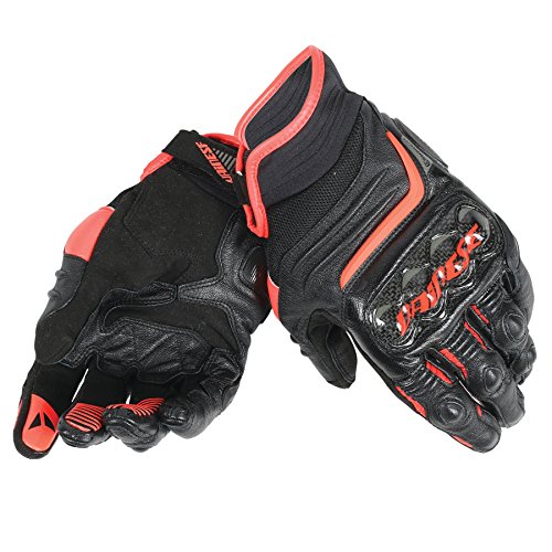 Dainese Carbon D1 Short Gloves Motorcycle Gloves, Black, Large
