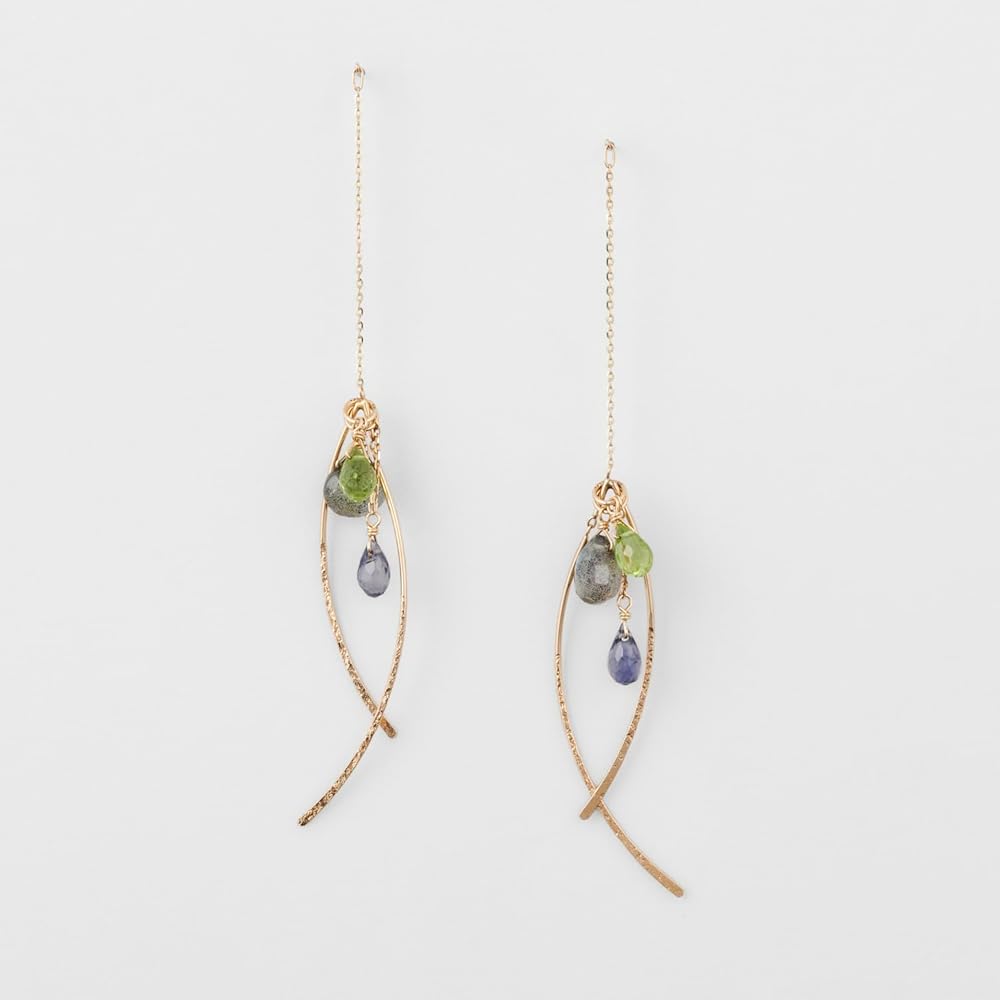 Amazon | [アガット] K10マルチストーンピアスチャーム