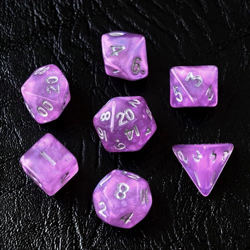 Ampiamente usato: questo mini set di dadi poliedrici è perfetto per giochi di ruolo da tavolo come Dungeons and Dragons, Shadowrun, Pathfinder, Magic the Gathering, Heroscape, Savage World, Warhammer, Yahtzee e molti altri giochi basati su dadi. Faranno un'ottima edizione per qualsiasi gioco di ruolo o altri giochi da tavolo a cui ti siedi per giocare!