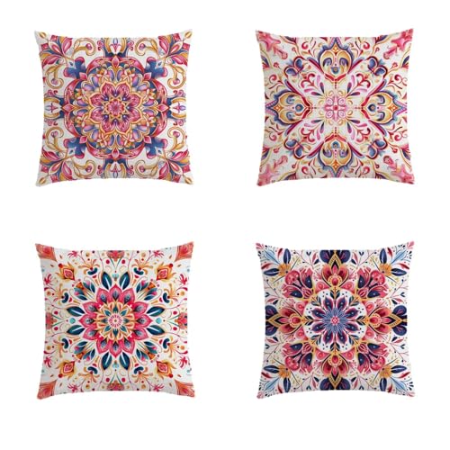 Housse de coussin extérieur 70x70 imperméable pour canapé de jardin bohéme - 2