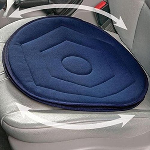 QuickShop Car Rotating Seat Mobility Aid Cushion With Memory Foam Home