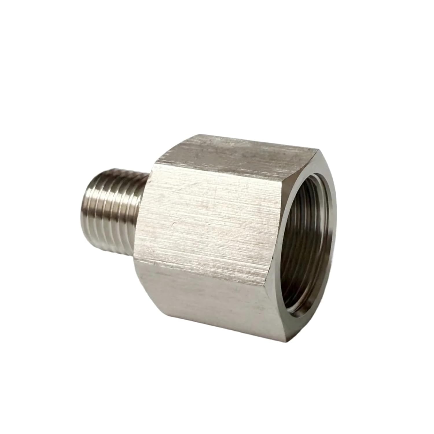 M18x1.5 Female To 3/8" BSPT Male 304 Stainless Steel Pipe Fitting High Pressure Connector
