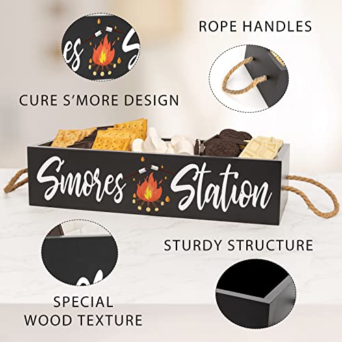 PuGez S’mores Station Box- Smores Kit für Feuerstelle, rustikale Camping- Dekoration, Grill, Einweihungsgeschenk-5
