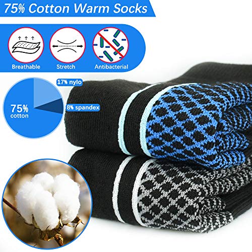 EMAGERGREN 2 Paar Skisocken Damen Skisocken Skistrumpf Herren High Perfomance Snowboardsocken atmungsaktive Kniestrümpfe Funktionssocken für Skifahren, Snowboarding und Wintersport in 2 Farben – Bild 4