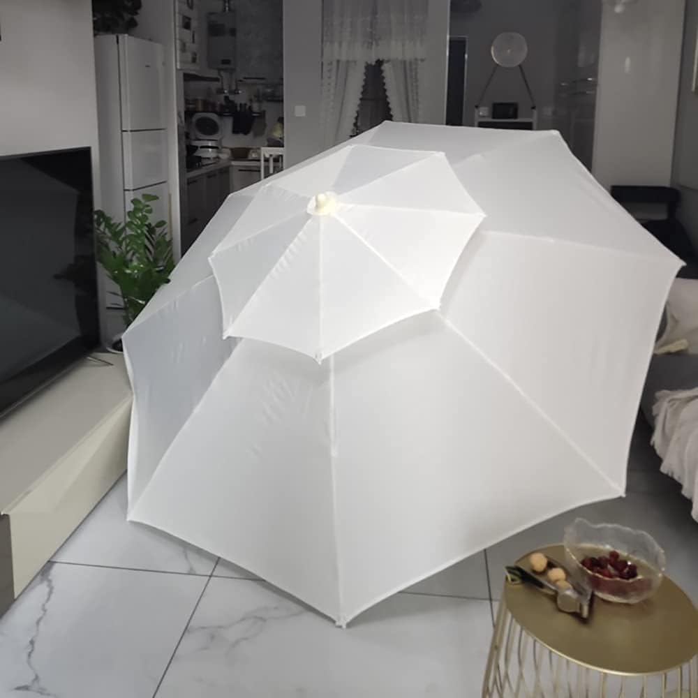 LSLYTQ Patio Umbrella Garden Double-top Parasol Umbrella Outdoor, Garden Parasol 2.5m Tiltable Parasol, Round Shape, UV Protection,Waterproof Oxford Cloth, For Beach/pavilion/balcony/terrace/market,