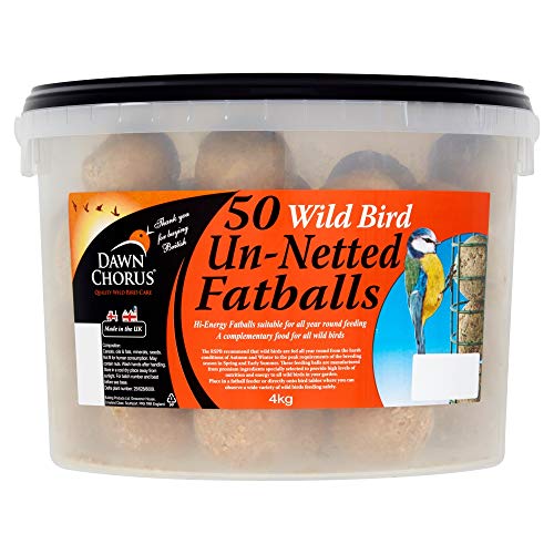 Dawn Chorus 50 Wild Bird Un-Netted Fatballs 4kg
