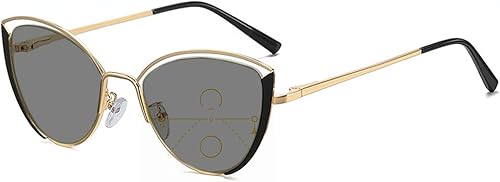 Transición Fotocrómica ojo de gato progresivo multifocal gafas de lectura para mujeres lupa presbicia gafas de sol lectores