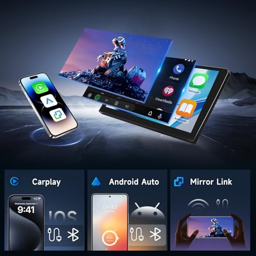 [4G+64G] Android Car Stereo for Ford Fiesta 2009-2014 with Wireless Carplay Android Auto, Hodozzy 9 inch Touch Screen with GPS, Mirror Link, Bluetooth, WiFi, DSP, FM/RDS Radio by Hodozzy - Image 2