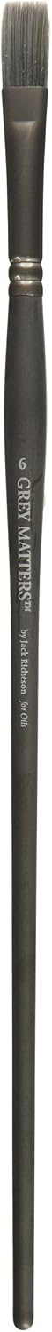 Jack Richeson 981206 Flat Size 6 Grey Matters Synthetic Oil