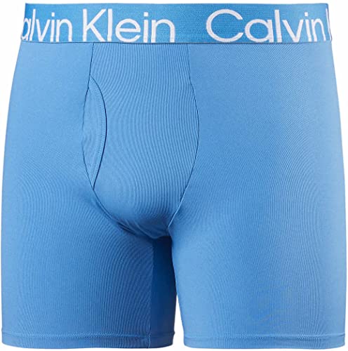 Calvin Klein Mens 3 Pack Micro Rib Boxer Brief (as1, alpha, l, regular, regular, Shoreline/Light Blue/Grey, Large)3