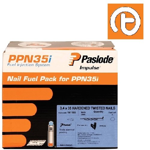 TIMCO Paslode 35MM GALV Twist Nails for PPN35Ci - Box of 2500