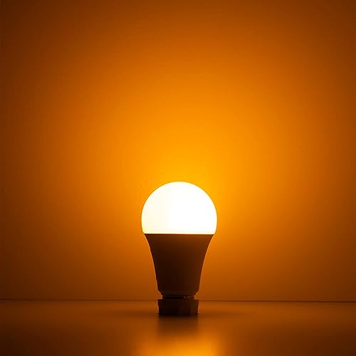 Miniatura 9 de Norb Bug Lite - Bombilla LED reductora de insectos, luz ámbar antiinsectos para exteriores, para patio, porche y campamento, base E26, A19, 9W,