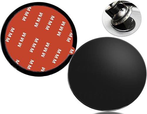 Paquete de 2 discos de montaje para tablero de instrumentos de automóvil de 3.150 in para soporte de teléfono con ventosa, almohadilla adhesiva para