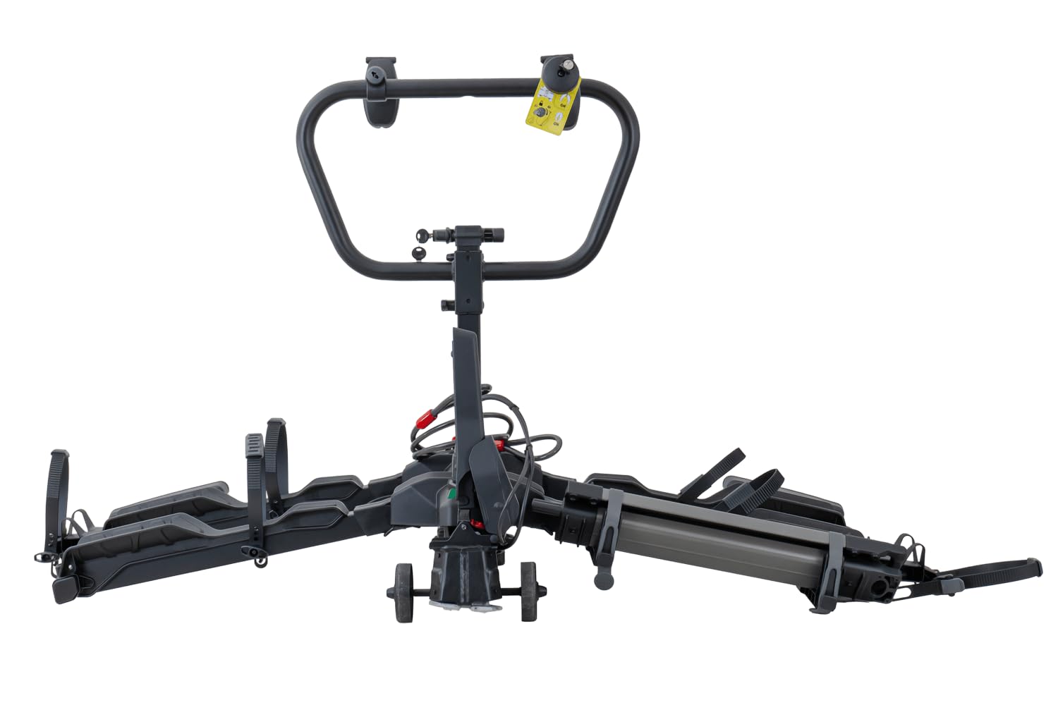 Spider 2E PRO Fahrradträger Anhängerkupplung für 2 E-Bikes bis 60 kg, abkippbar und zusammenklappbar, Kupplungsträger mit Diebstahlsicherung und 13-PIN Stecker