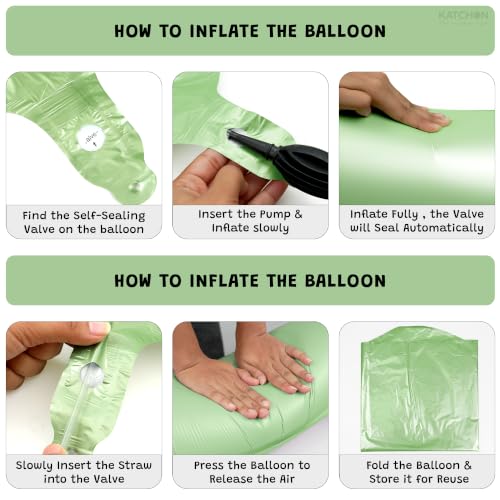 Image of KatchOn, Sage Green Number 9 Balloon For Birthday Decorations - 40 Inch