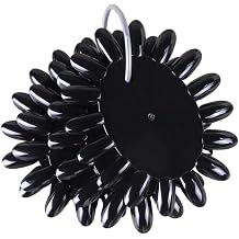 Nail Display Wheel, False Nail Swatches Polish Color Display Palette Manicure Tool Black
